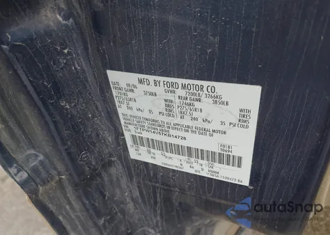 2007 Ford F-150 Fx4/Lariat/Xlt z USA, uszkodzony, nr VIN 1FTPW14V57KB14728